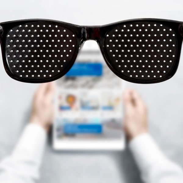 Στενοπικά Γυαλιά Πλέγματος - Pinhole Glasses για εξάσκηση & βελτίωση της όρασης